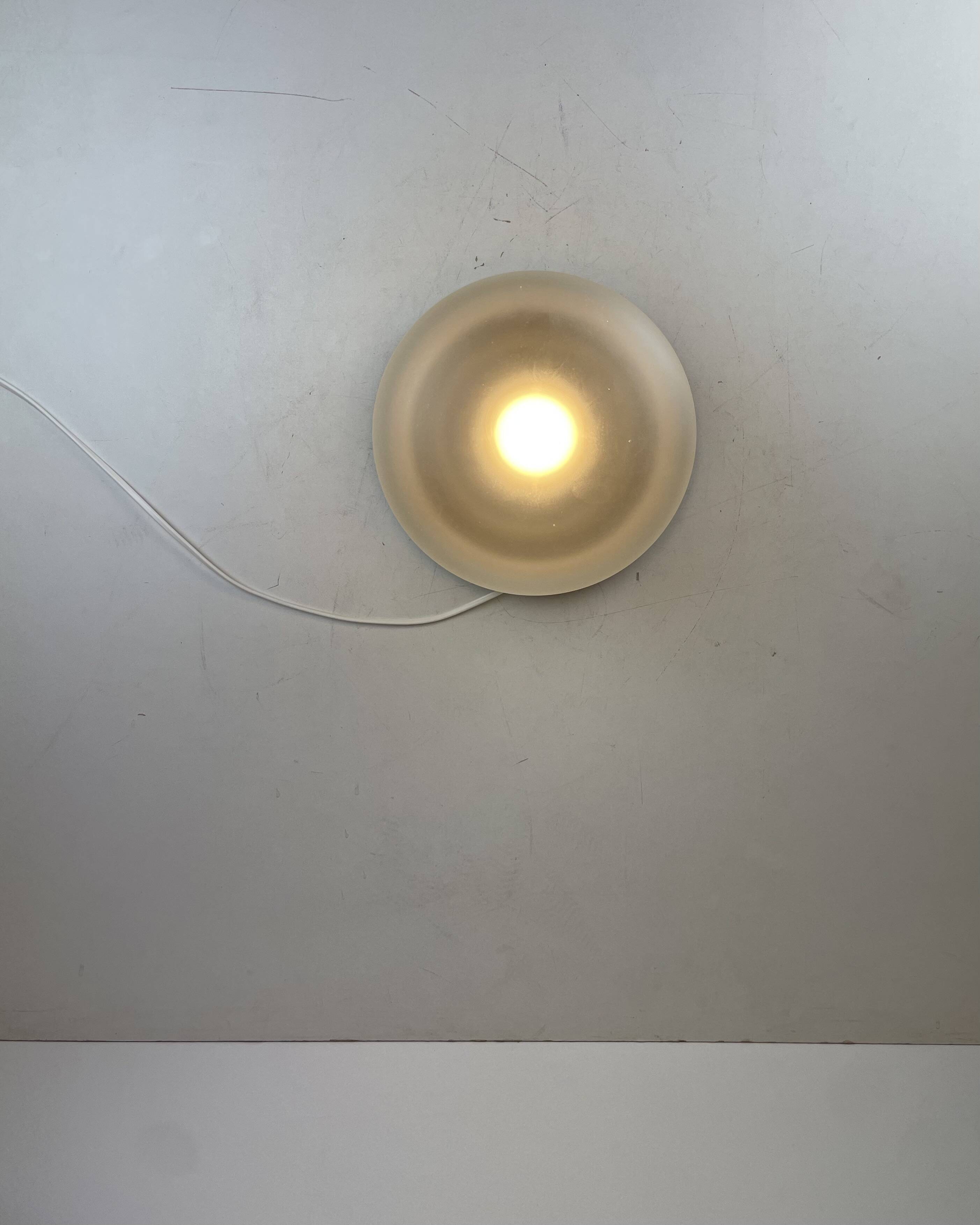 Brass & Murano Glass Ceiling Lamp, Italy, 1960s
