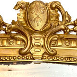 Antique mirror with 19th century pediment