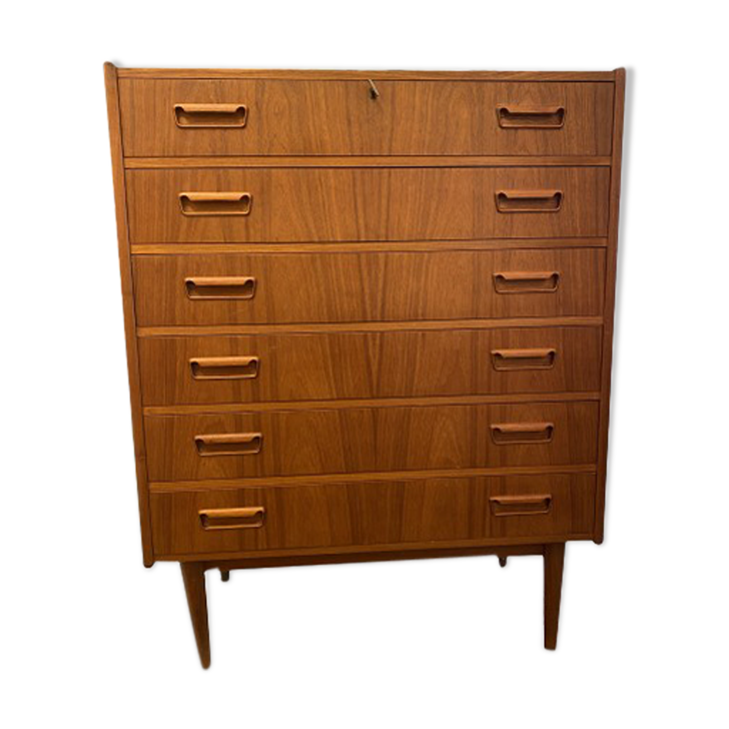 Scandinavian teak chest of drawers 1960s