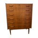 Scandinavian teak chest of drawers 1960s
