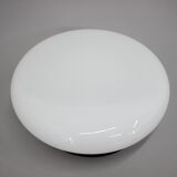 Glass flush mount light czechoslovakia, 1970
