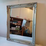 Miroir Bois et Stuk Argenté