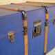 Blue vintage trunk