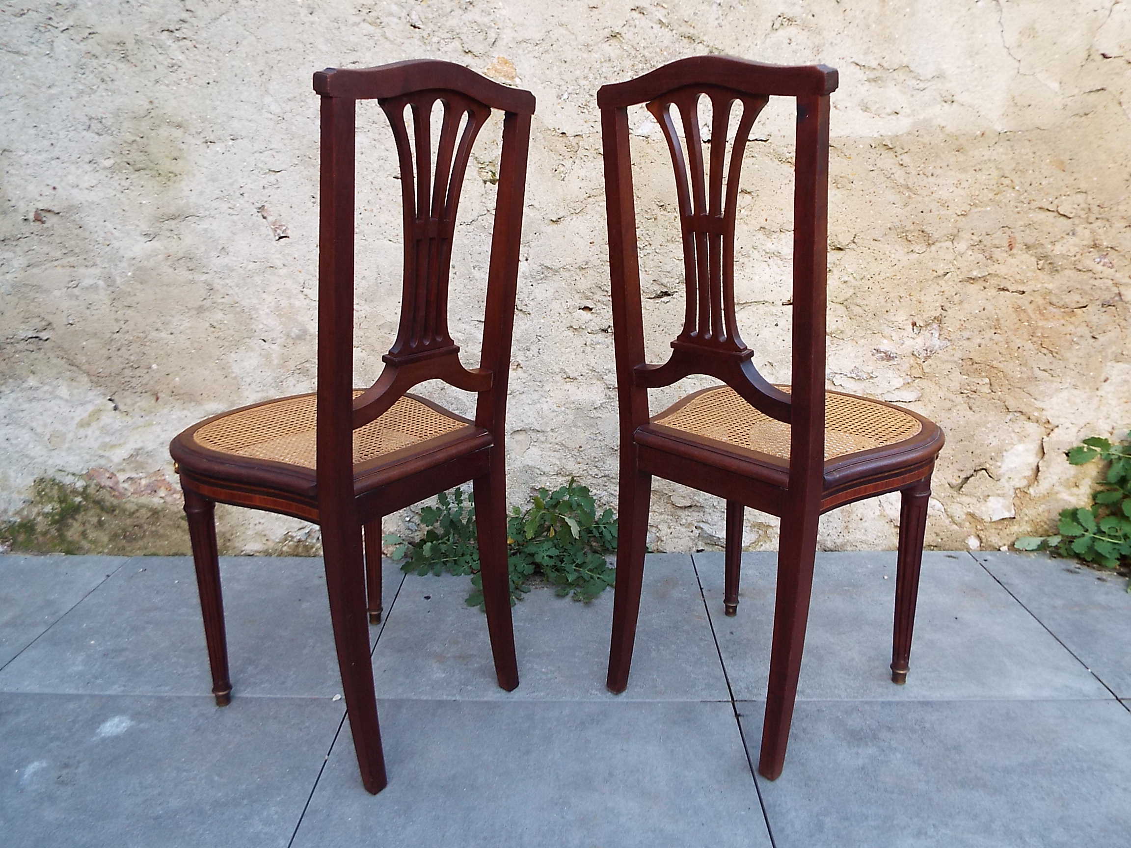 2 Louis XVI style chairs