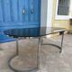 Dining Table in Chrome and Smoked Glass by Milo Baughman, 197