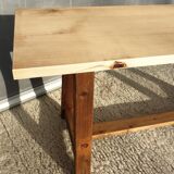 Workshop trestle coffee table
