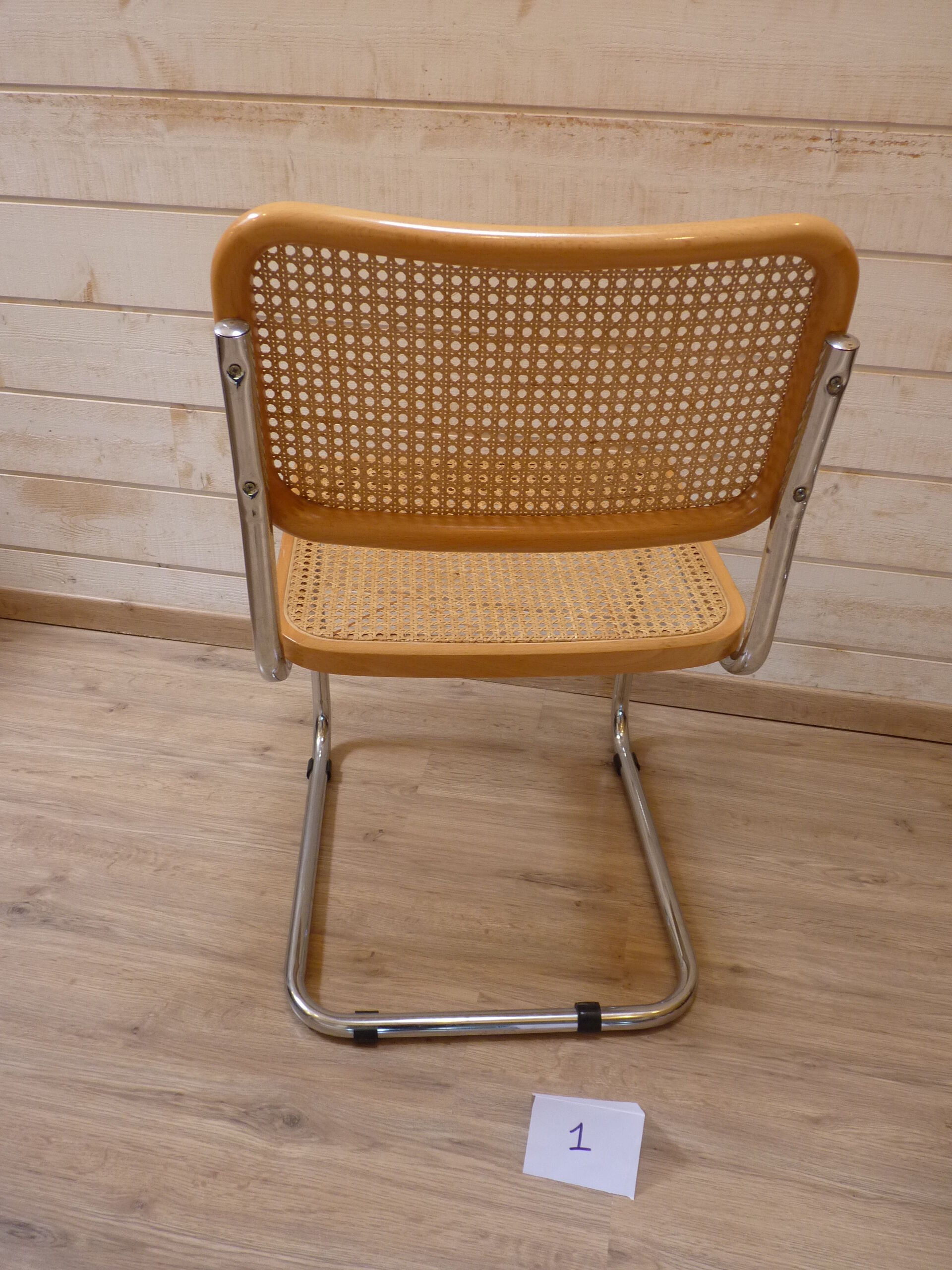 Eight chairs "Cesca B32" by Marcel Breuer