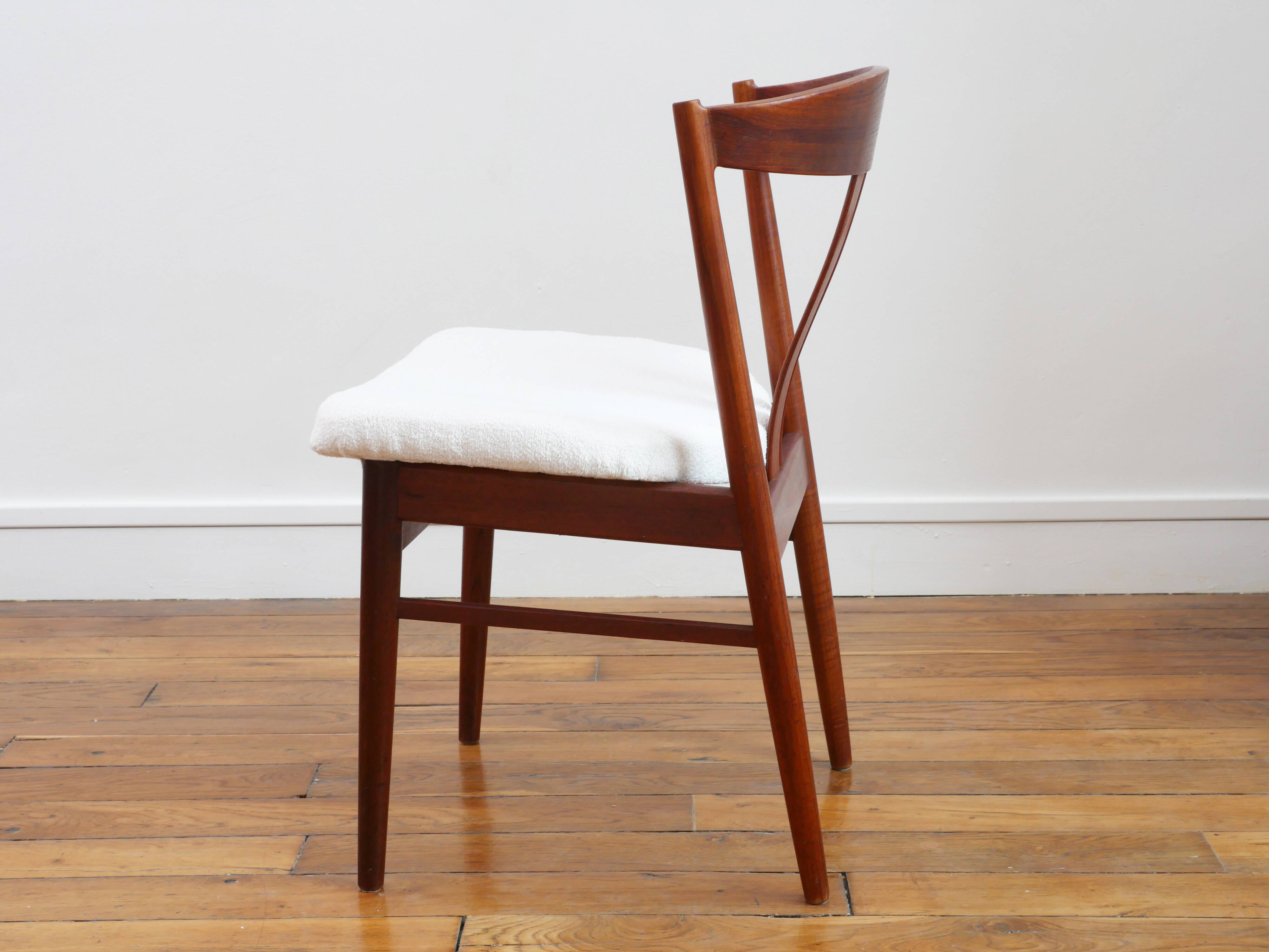 Teak chair – Carl Ewent Ekstrom – Restored