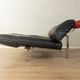 de Sede | Reto Frigg DS 140 sofa, 1980s, black leather & chrome, adjustable headrests