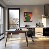 Minimalist colorful abstract "brick 2" by Bodasca