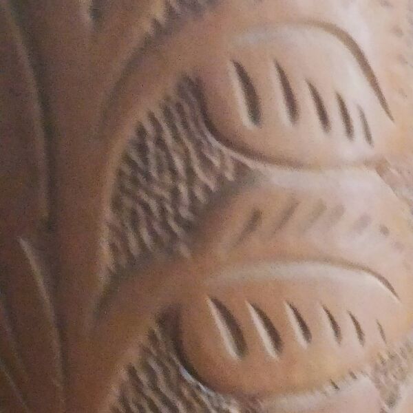 paire de vases en terre cuite gravée 1969