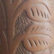 paire de vases en terre cuite gravée 1969
