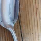 Set of 10 small silver metal spoons