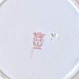 Grand plat rond ancien St Amand terre de fer "mûrier"