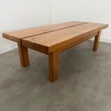 Solid elm wood coffee table 60s