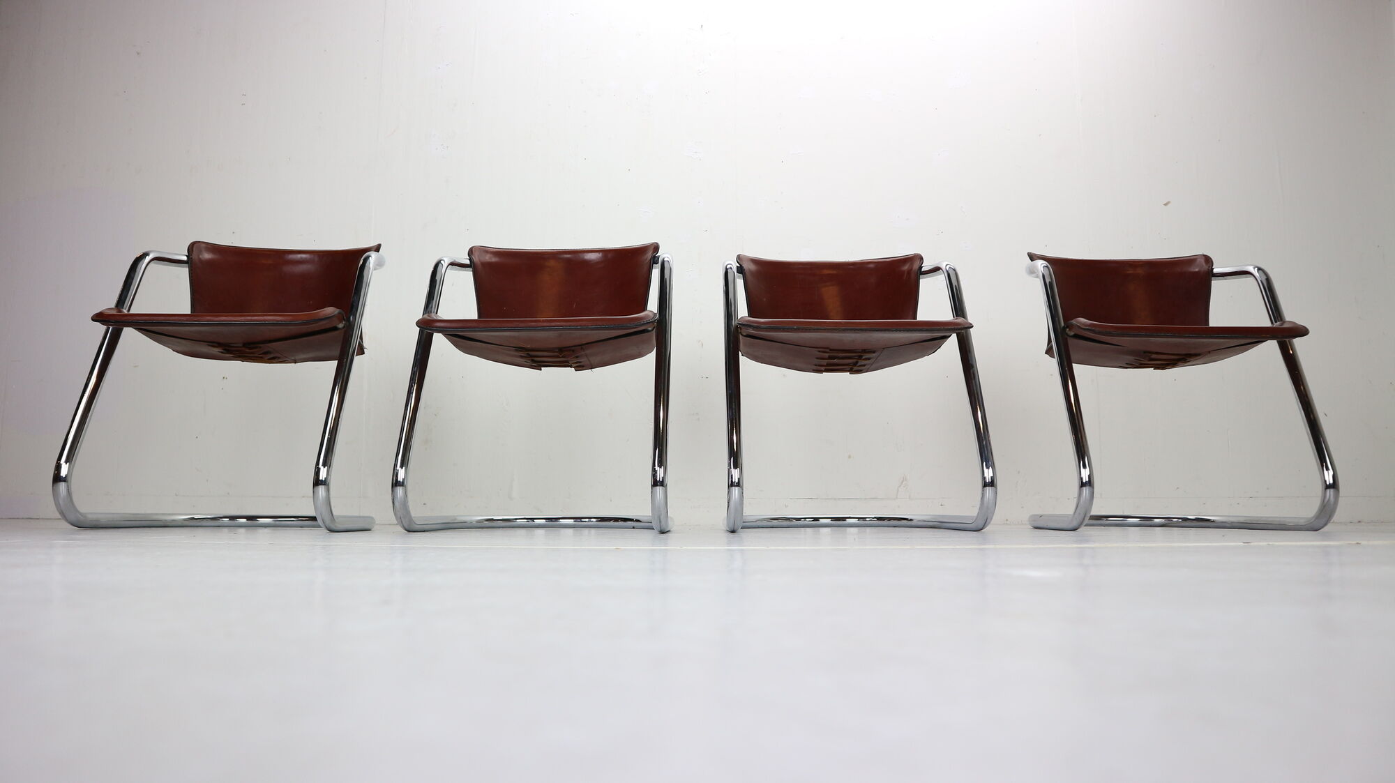 Set of 4 chairs for Cidue, 1970s, Italy