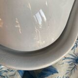 Grand plat cloche en porcelaine Villeroy et Boch ancien