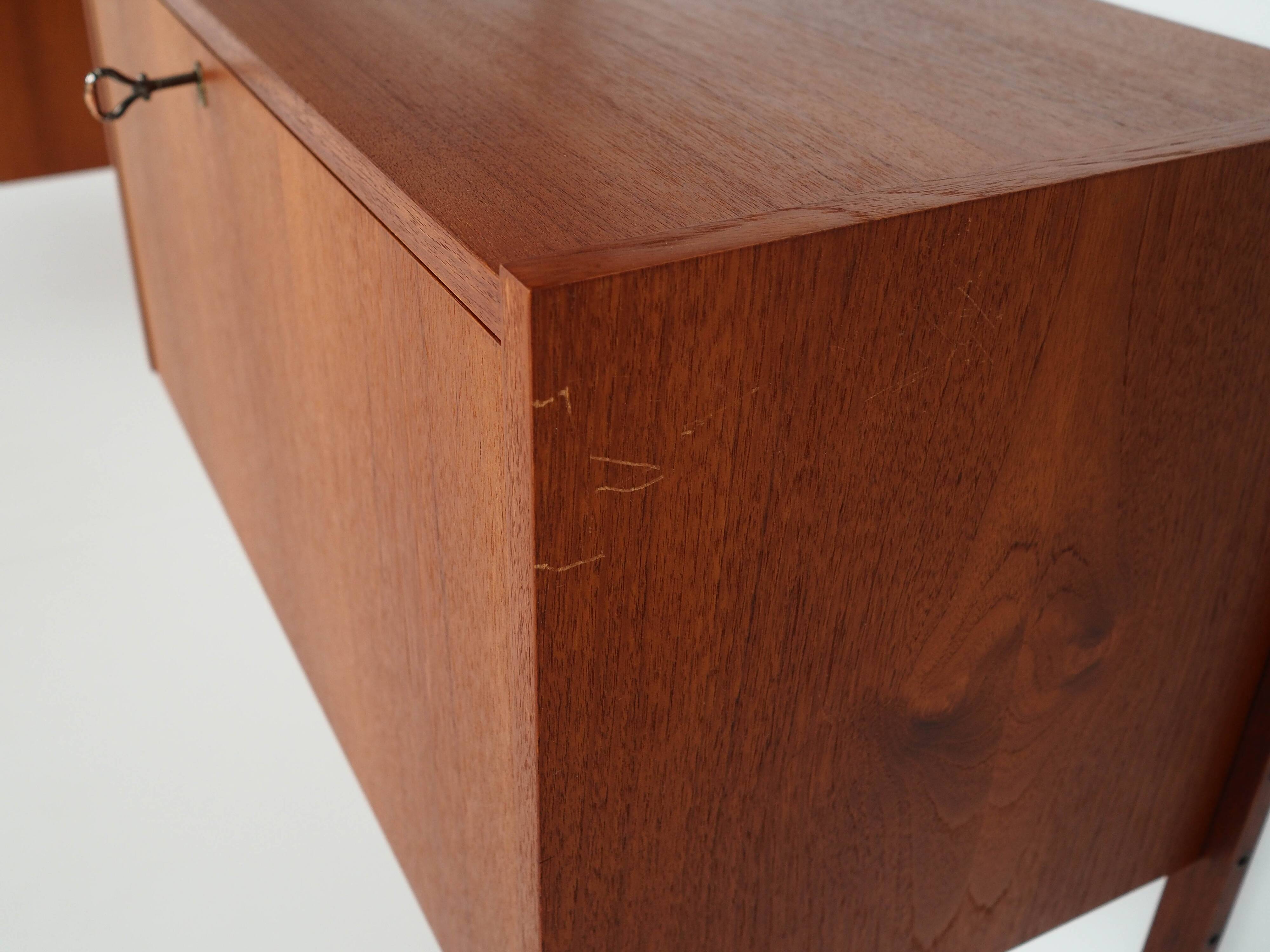 Teak shelving unit, Danish design, 1960s, production: Denmark