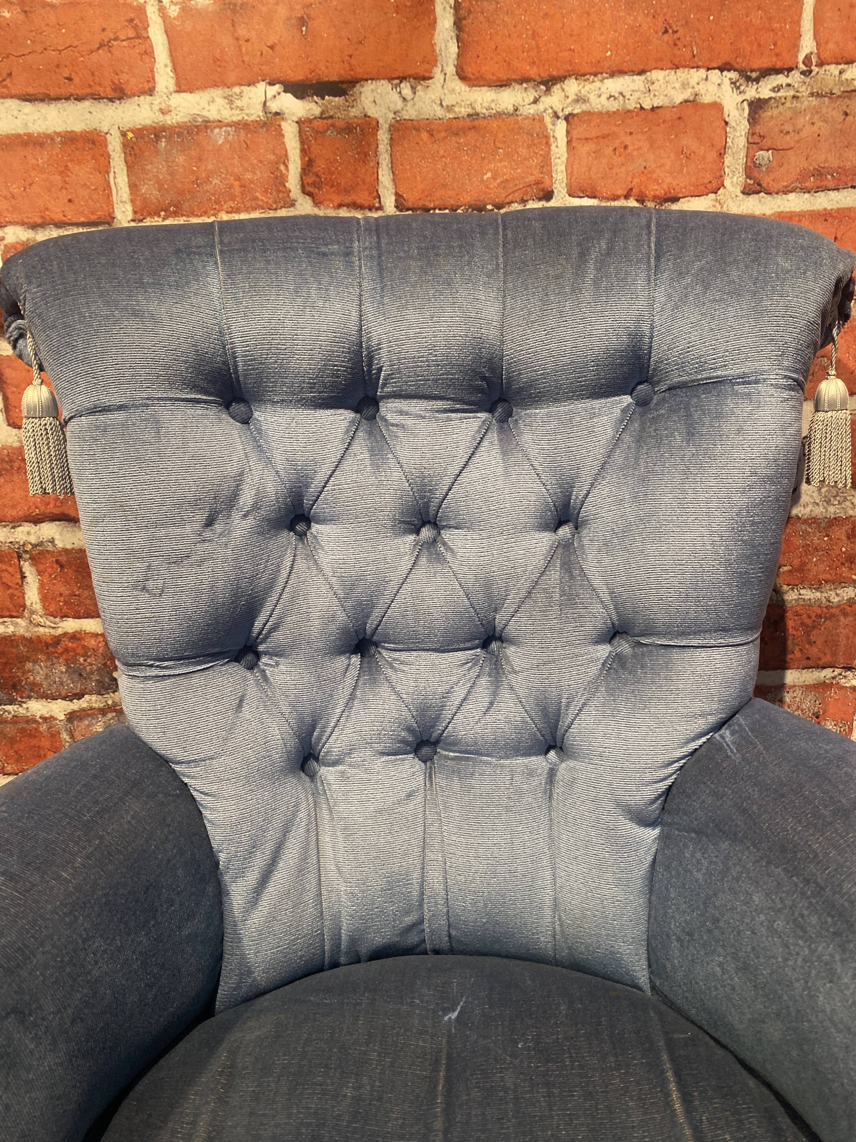 Pair of toad armchairs