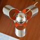 Lampe Raak fleur métal chromé