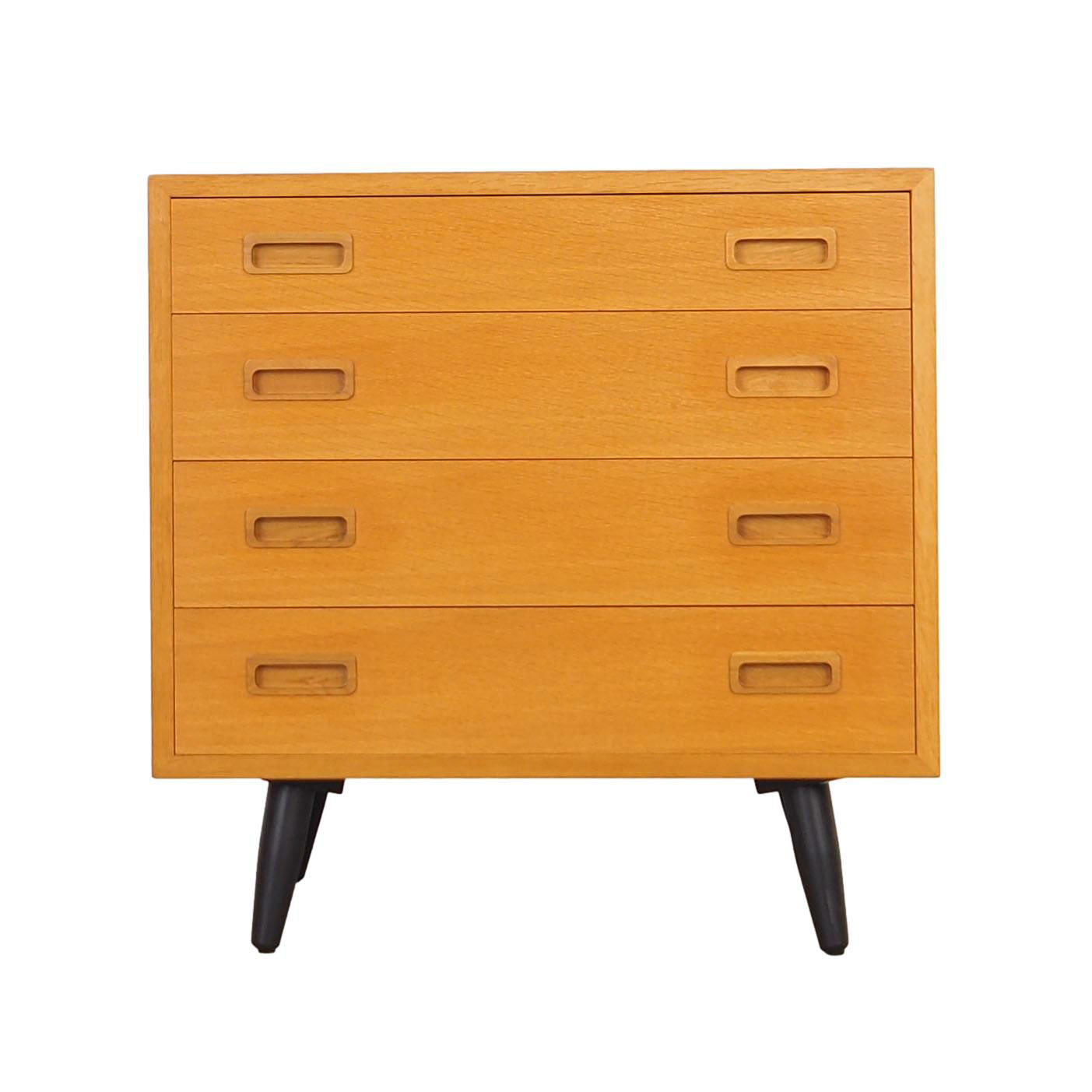 Ash chest of drawers, Danish design, 1970s, manufacture: Hundevad