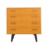 Ash chest of drawers, Danish design, 1970s, manufacture: Hundevad