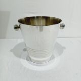 Silver-plated champagne bucket engraved with Auchan 25 years
