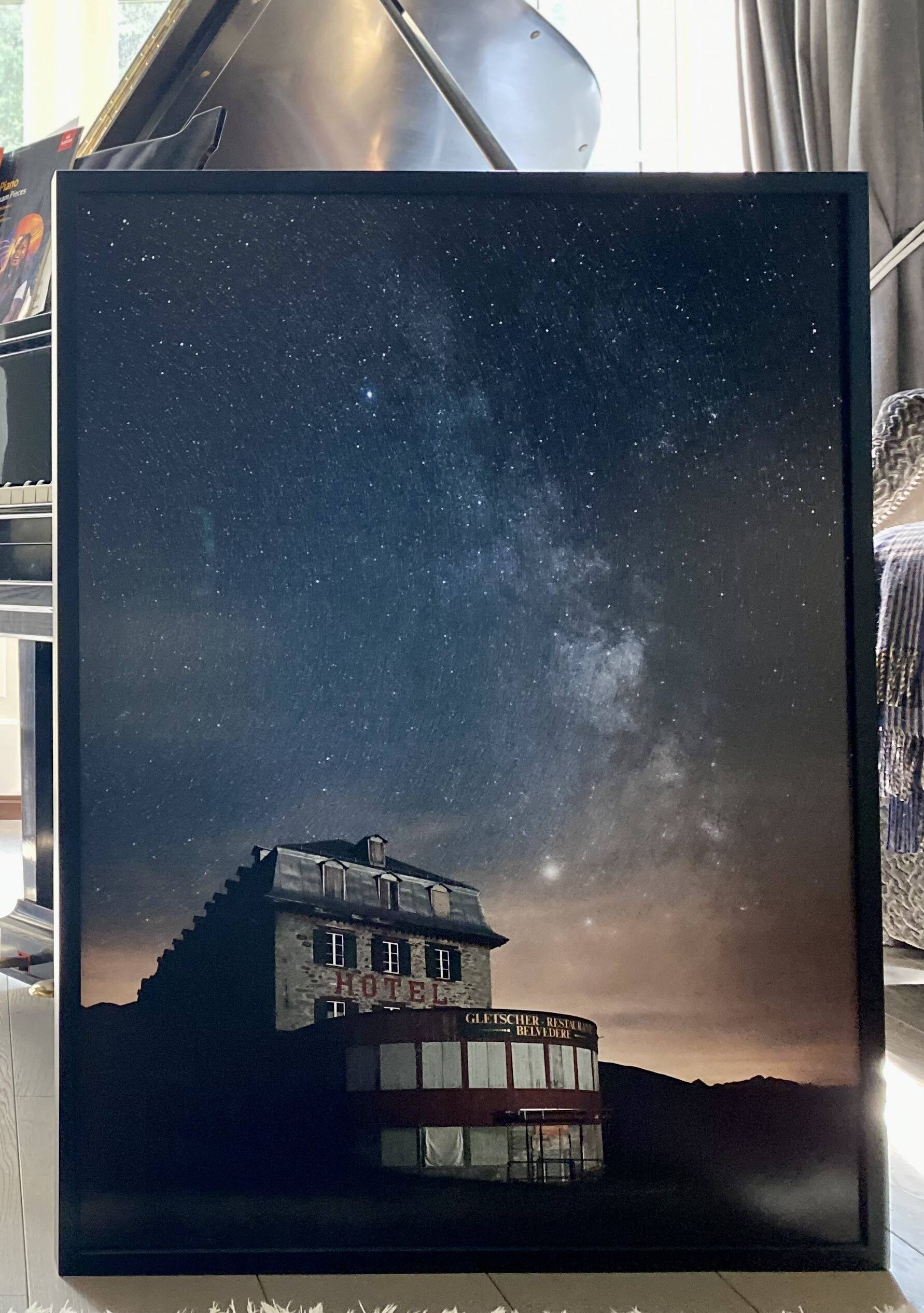 Abandoned hotel at the Furka Pass — framed photograph in limited edition
