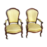 Pair of mahogany chairs