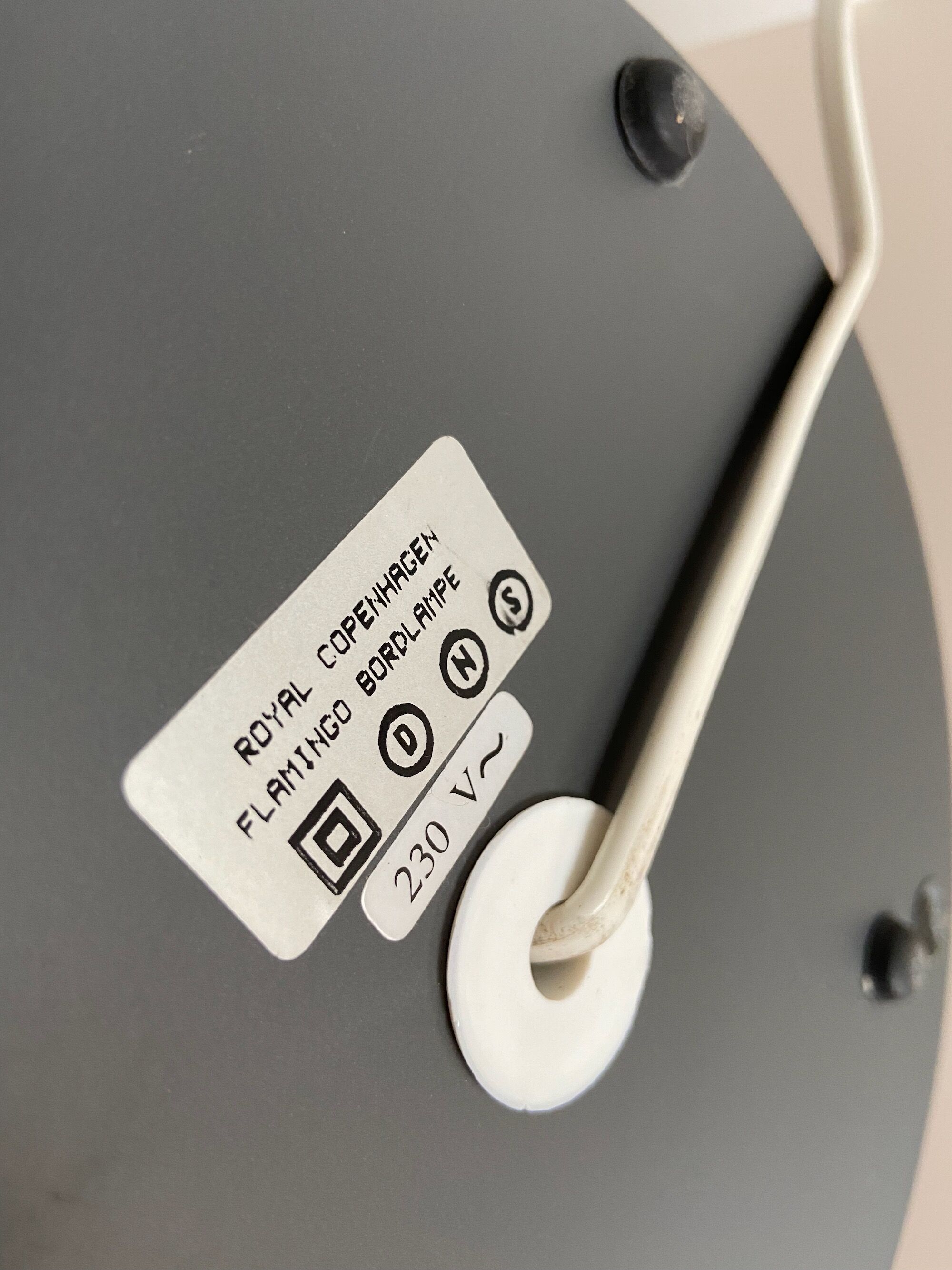 Royal Copenhagen Flamingo Table Lamp 1980's Jørgen Møller Denmark