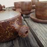 13 piece stoneware coffee/tea set