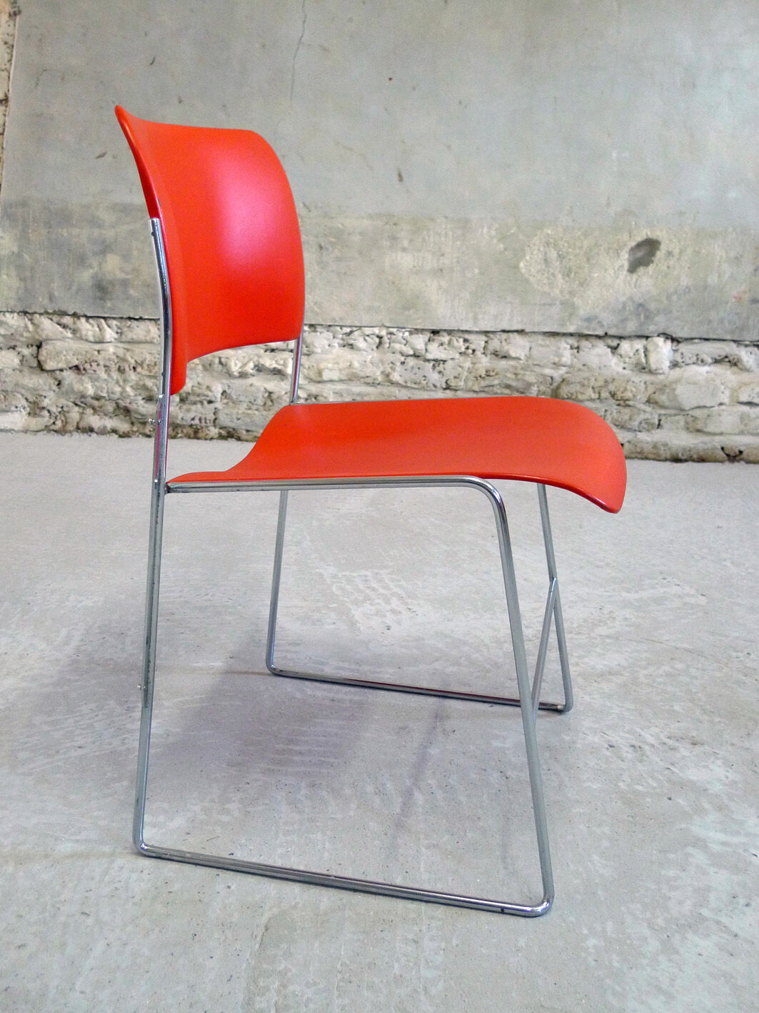 Set of 6 chairs "404″ by David Rowland, 1970