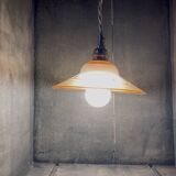 Pink glass walking lamp