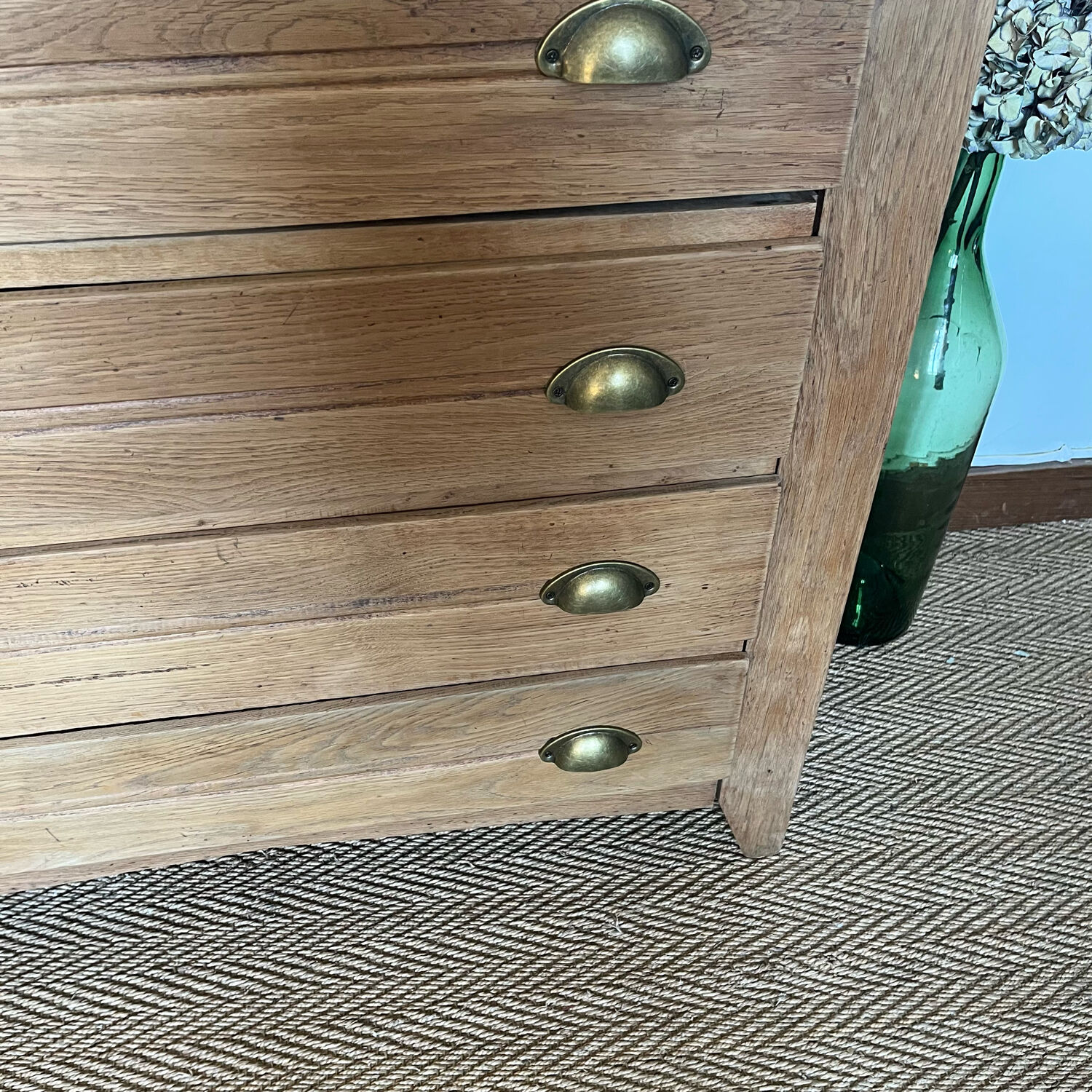 Vintage craft furniture style chest of drawers