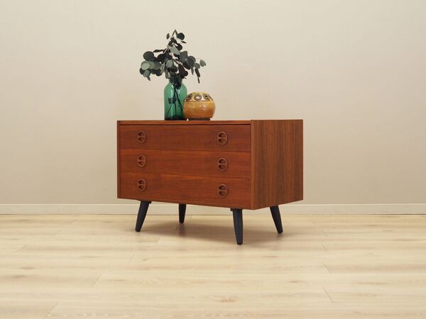 Commode en teck, design danois, années 1960, fabrication : Danemark