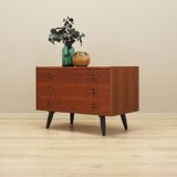Teak chest of drawers, Danish design, 1960s, production: Denmark