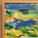 Huile sur toile originale suédoise – "Composition" par Inge Blomqvist