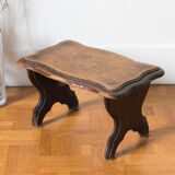 Walking stool feet in solid oak