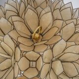 Capiz Shell Lotus Ball Table Light Germany, 1960s