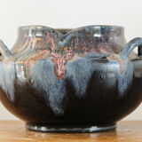 Vase en grés de Puisaye, signé Alfred Lebret