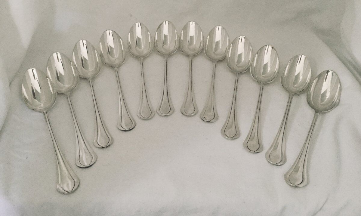 12 Teaspoons Christofle Printania