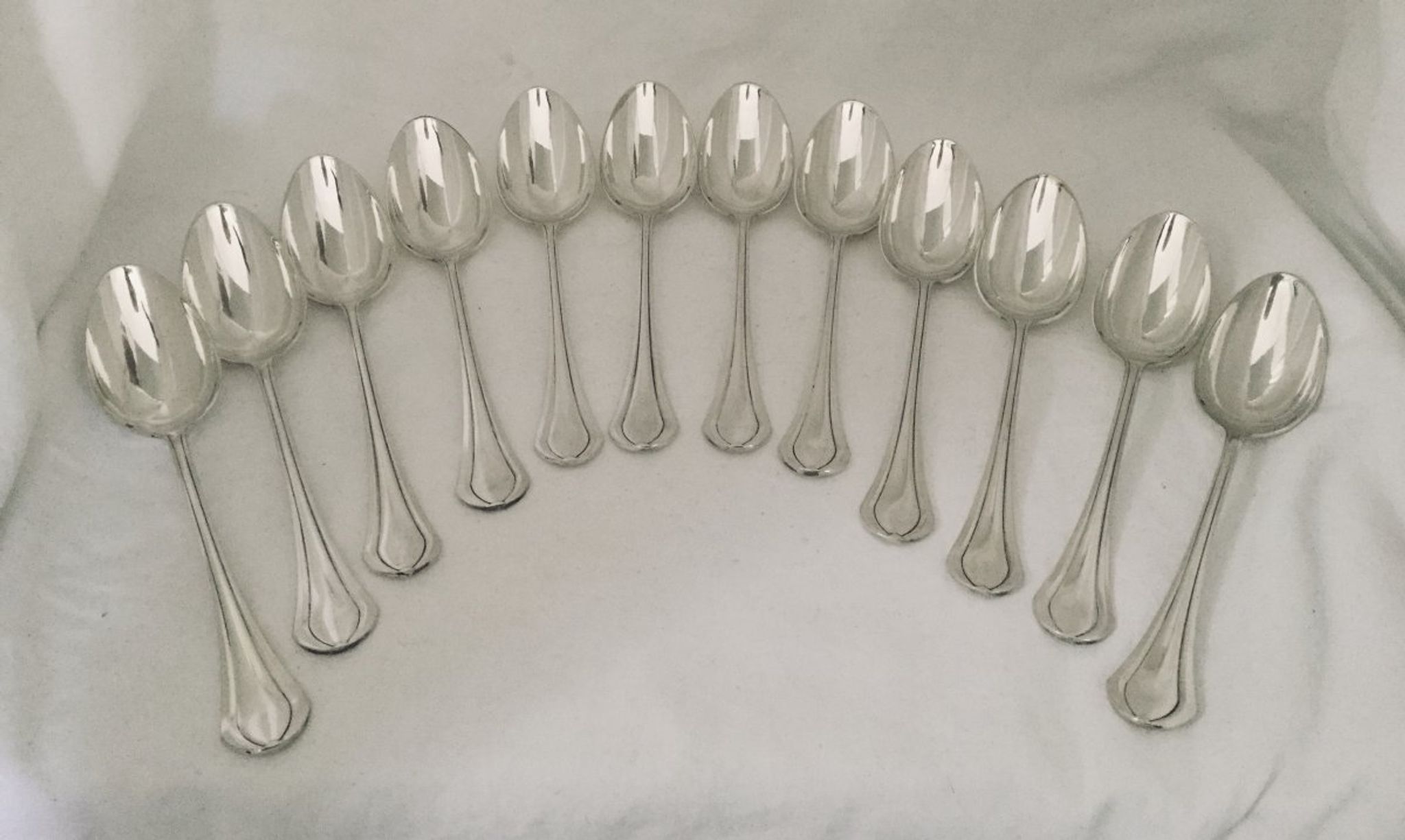 12 Teaspoons Christofle Printania