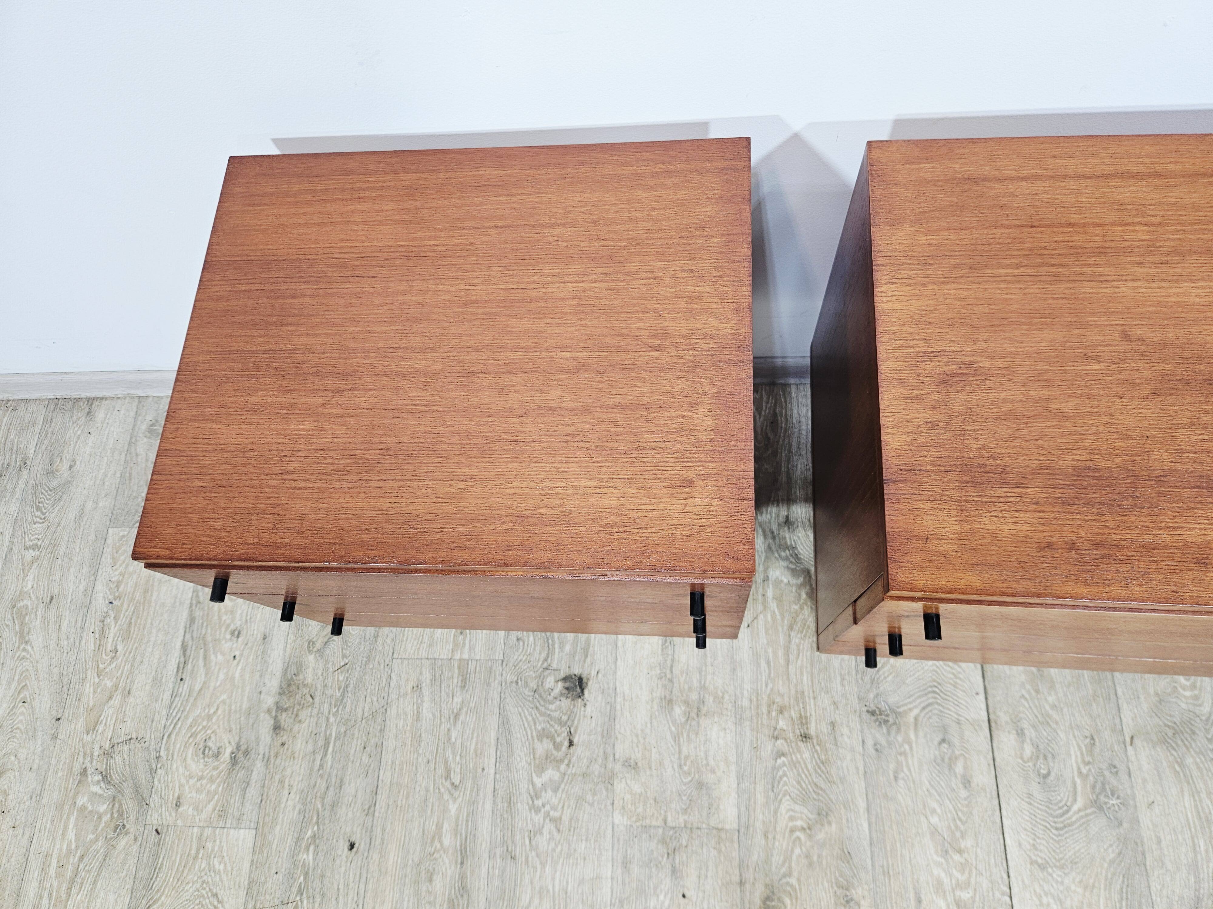 A pair of side cabinets, designed by Günter Renkel for REGO / Twen, Germany