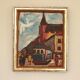 Original Mid Century Swedish Oil on Panel – “City II” by Wilhelm Henning –