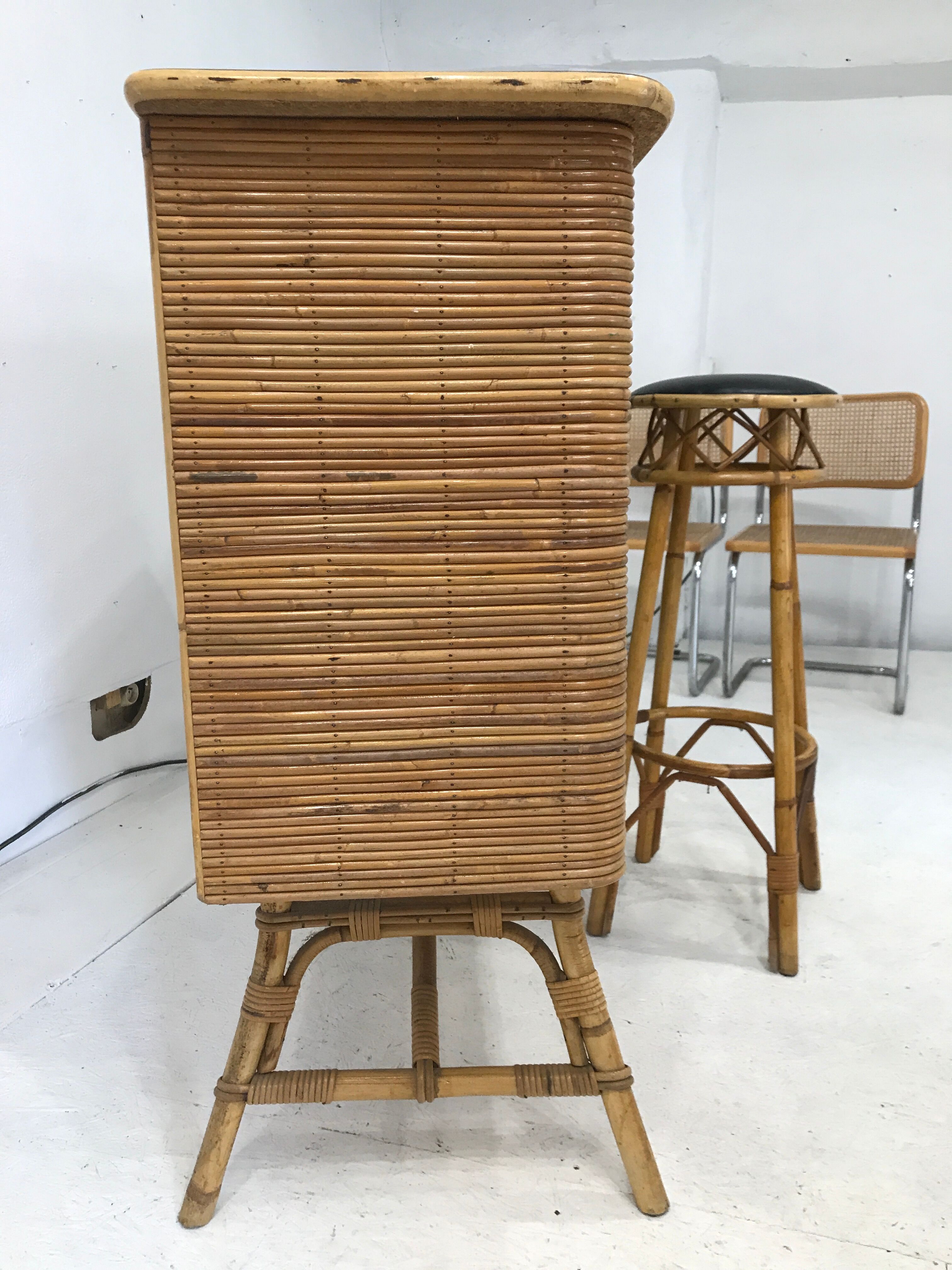 Rattan bar years 50/60