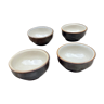 Set of 4 stoneware bowls