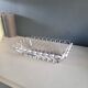 Vintage bread basket in forged chrome-plated metal