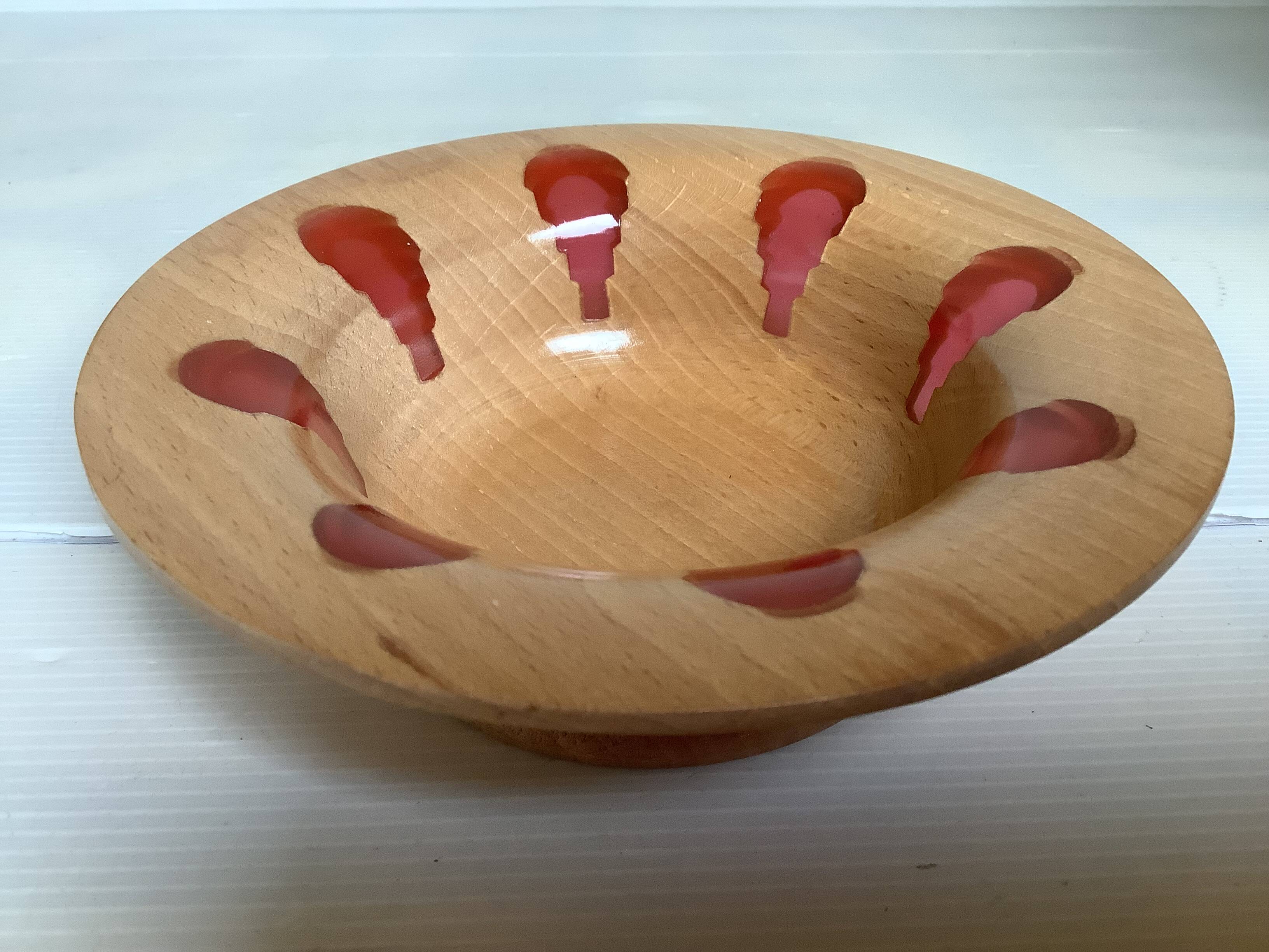 Wooden catchall Nopjes handcrafted woodturning