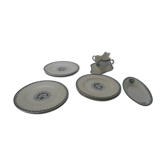 9 Plates K - G Luneville - 1 ravier - 1 original original saucer