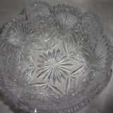 Beautiful chiseled glass bowl